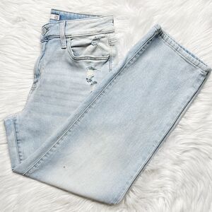 SO High Rise Straight Leg Jeans Light Denim Wash Size 28